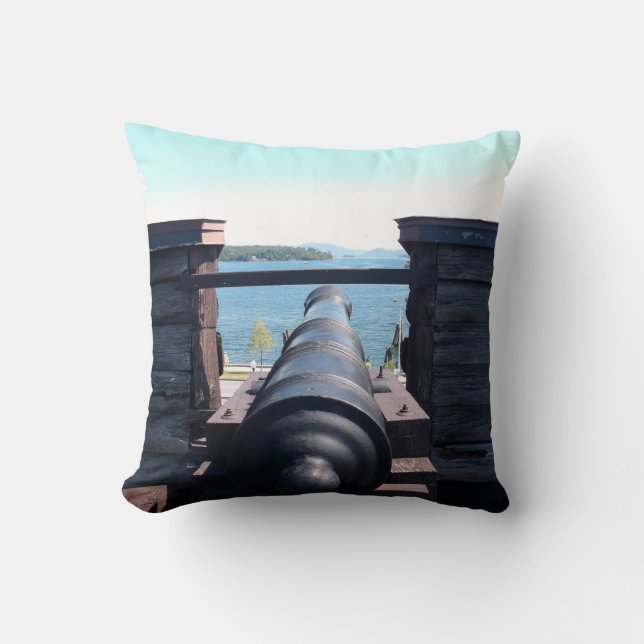 Almofada Olhando para baixo o barril (Frente)