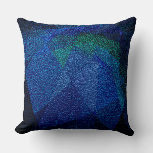 Almofada Olhar de Couro Azul
