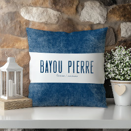 Almofada Olhar de Denim Bayou Pierre Estado da Louisiana