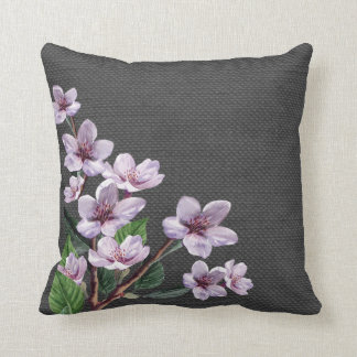 Almofada Olhar de serapilheira das flores da aguarela dos