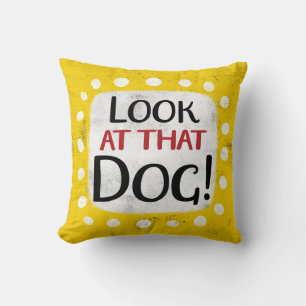 Almofada Olhe Aquele Travesseiro decorativo De Cachorro