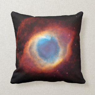 Almofada Olho de Deus Helix Nebula Red Blue Stellar Clouds