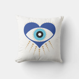 Almofada Olho Mau do Coração Grego