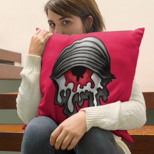 Almofada Olho Vermelho Derretido: Horror Surreal