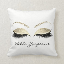 Almofada Olhos Brancos Makeup Lash Alô Belo Dourado Spark