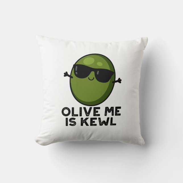 Almofada Olive Me É Kewl Legal Olive Pun (Frente)