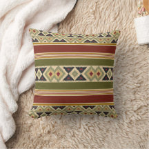 Oliveira Verde Ochre Yellow Tribal Ikat Art