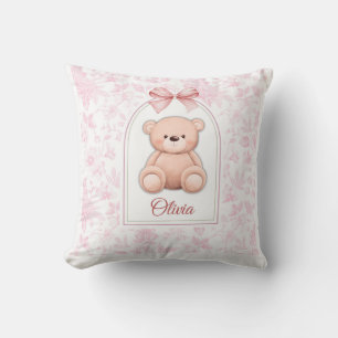 Almofada Olivia Design de Enfermeiro de Urso Rosa Persona
