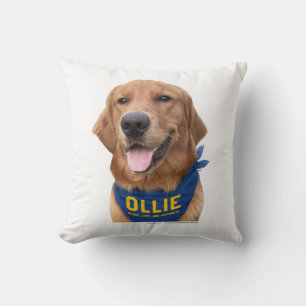 Almofada Ollie, o Travesseiro da Foto do Cachorro Sortudo