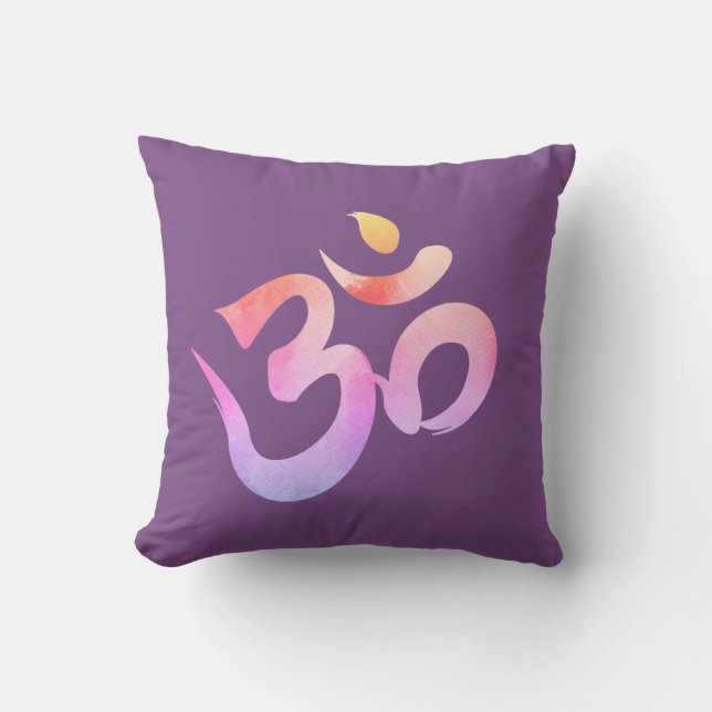 Almofada Om, Waterolor Om Cushion (Frente)
