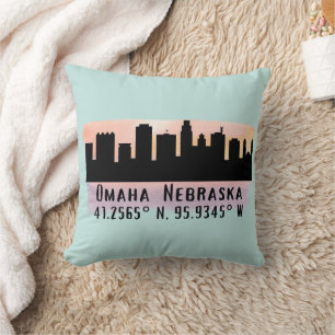 Almofada Omaha NE City Skyline