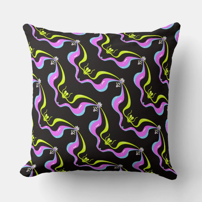 Almofada Onda Sonora Neon  (Frente)
