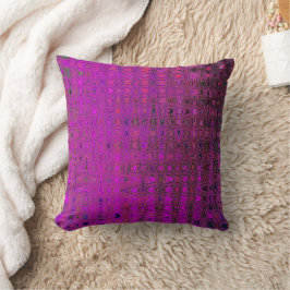 Almofada Ondas Abstratas Magenta Retro Boomerang