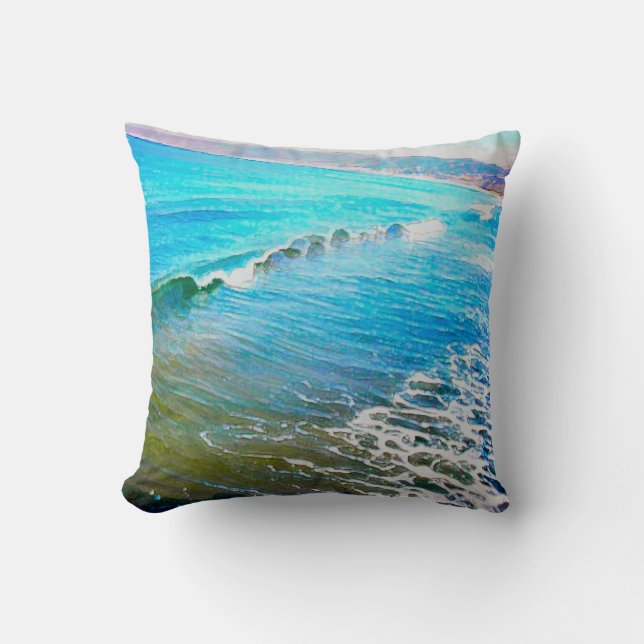 Almofada Ondas de Aquarela  (Frente)