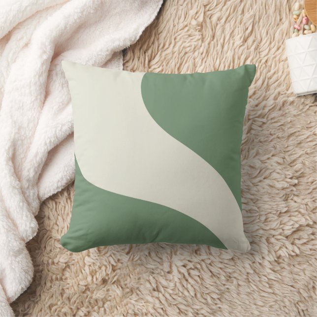 Almofada Ondas Simples em Verde (Cobertor)