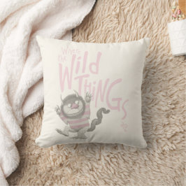 Almofada Onde as coisas selvagens são citadas - rosa