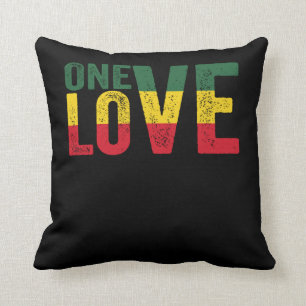 Almofada One Love Jamaican Rasta Reggae