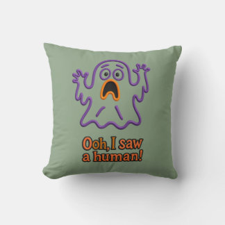 Almofada Oooh, I Saw a Human! – Funny Ghost Halloween