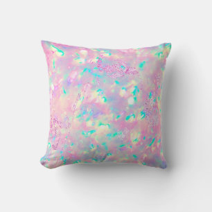 Almofada opal rosa púrpura brilhante