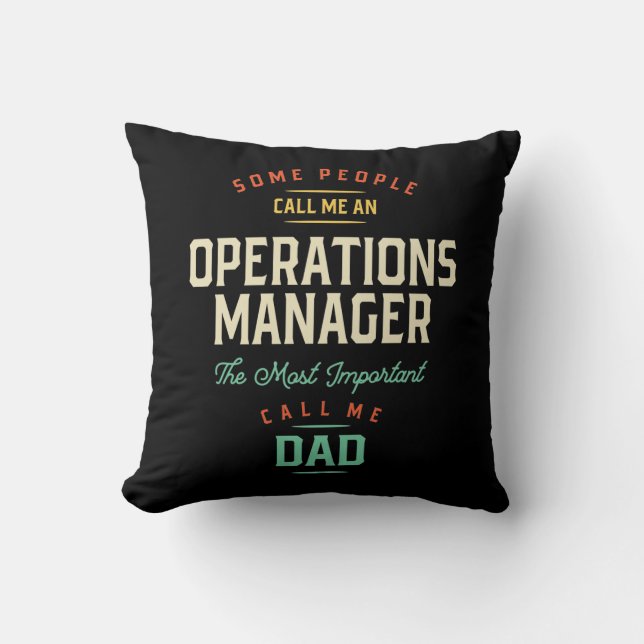 Almofada Operations Manager e Pai (Frente)