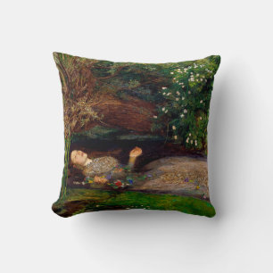 Almofada Ophelia, John Everett Millais, 1851-1852