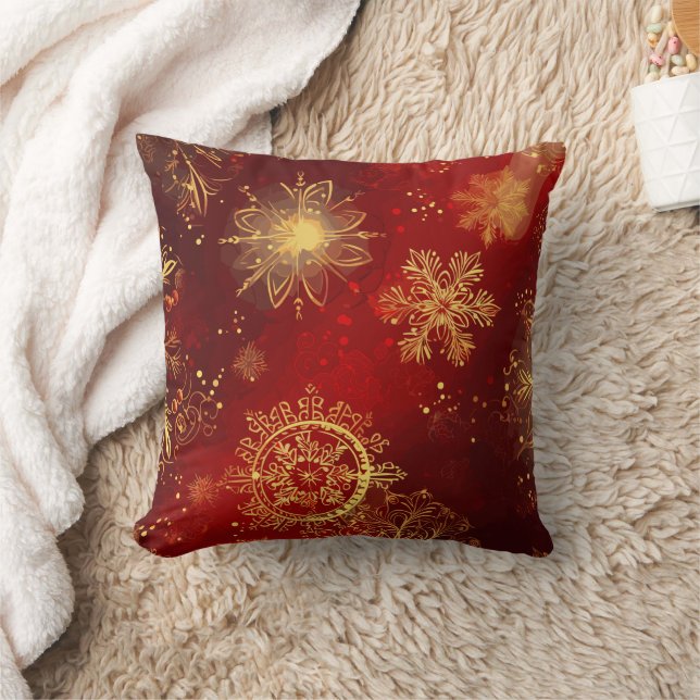 Almofada Opulência do Natal: Fios Dourados do Natal (Cobertor)