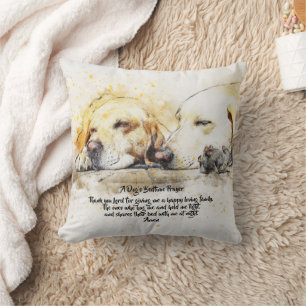 Almofada Oração do tempo de dormir de um cão