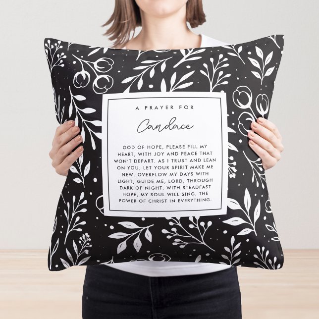 Almofada Orador Keepsasahhhhhhhhhhhhhhhhhhhhhhhhhhhhhhhhhhh (Custom Christian pillow with your name & editable prayer poem design.)