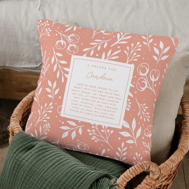 Almofada Orador Keepsasahhhhhhhhhhhhhhhhhhhhhhhhhhhhhhhhhhh (Custom Christian pillow with your name & editable prayer poem design.)