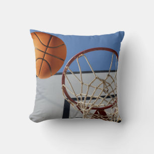 Almofada Orange Basquete Sobre Pontos De Pontuação,