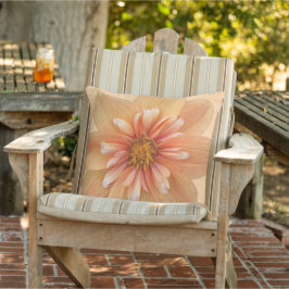 Almofada Orange Collarette Dahlia Floral