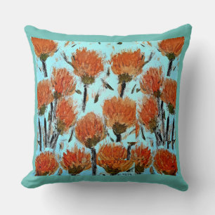 Almofada Orange Dianthus caryophyllus Throw Cushion 51 x 5