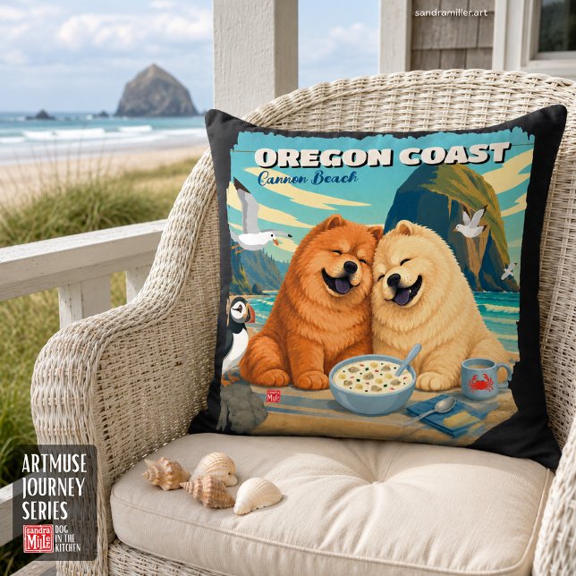 Almofada OREGON • Cannon Beach Chow (Criador carregado)
