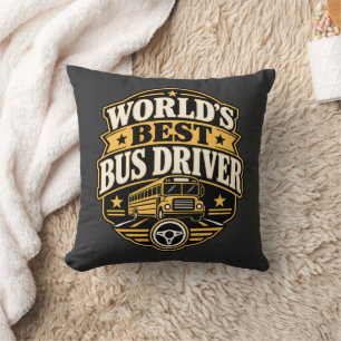 Almofada Orgulho de Motorista de Ônibus Camiseta do Melhor 