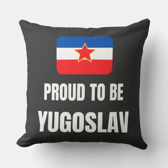 Almofada Orgulho de ser Iugoslavo (Frente)