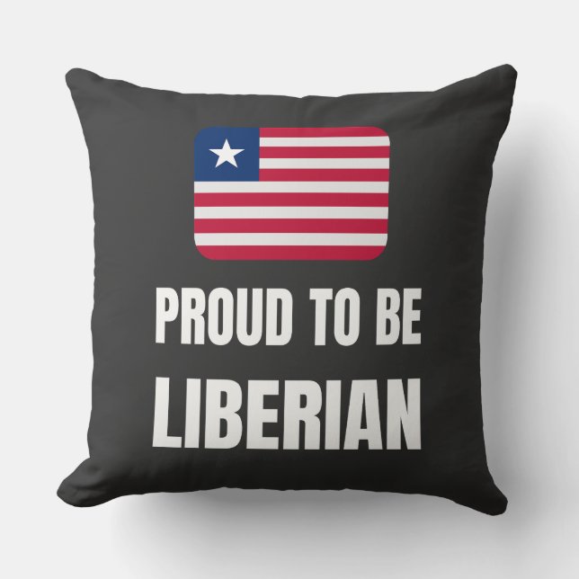 Almofada Orgulho de ser liberiano (Frente)