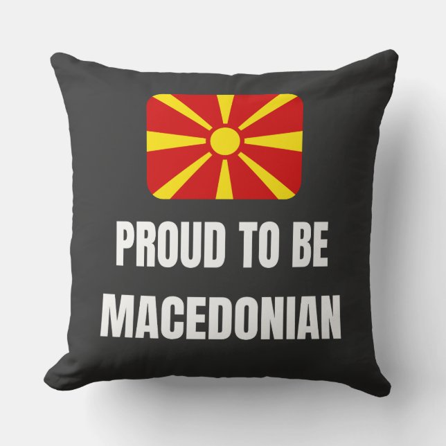 Almofada Orgulho de ser macedônio (Frente)