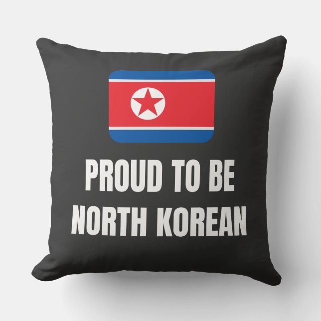 Almofada Orgulho de ser norte-coreano (Frente)