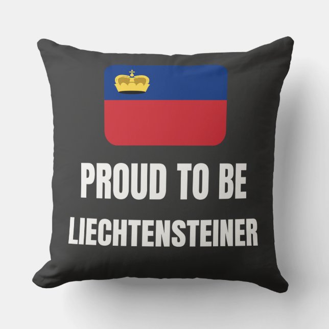 Almofada Orgulho de ser o Liechtenstein (Frente)