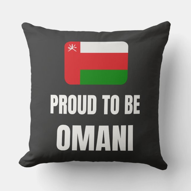 Almofada Orgulho de ser Omani (Frente)