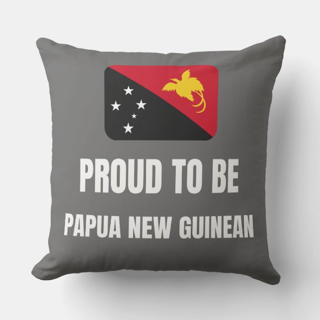 Almofada Orgulho de ser Papua-Nova Guiné (Frente)