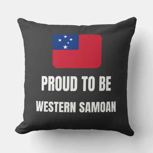Almofada Orgulho de ser Samoano Ocidental (Frente)
