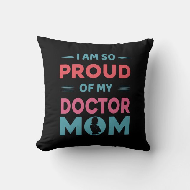 Almofada Orgulho Do Meu Médico Mãe (Frente)