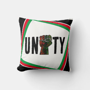 Almofada orgulho negro punho vermelho verde bandeira pan-af