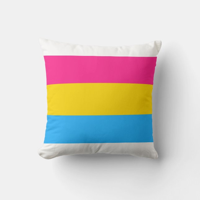 Almofada Orgulho Pansexual (Bandeira Pan) (Frente)