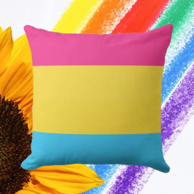 Almofada Orgulho Pansexual Conforto (Criador carregado)
