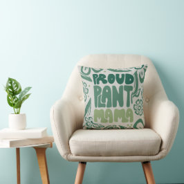 Almofada Orgulhosa Mãe de Plantas – Amante de Plantas Ousad