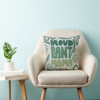 Almofada Orgulhosa Mãe de Plantas – Amante de Plantas Ousad