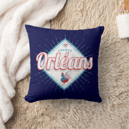 Almofada Orleans Loiret França Retro Rooster Vintage