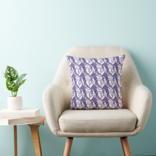 Almofada Ornamentado roxo.